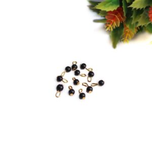 Pearl hook black (4mm)