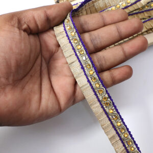 Kundan Jhalar Lace